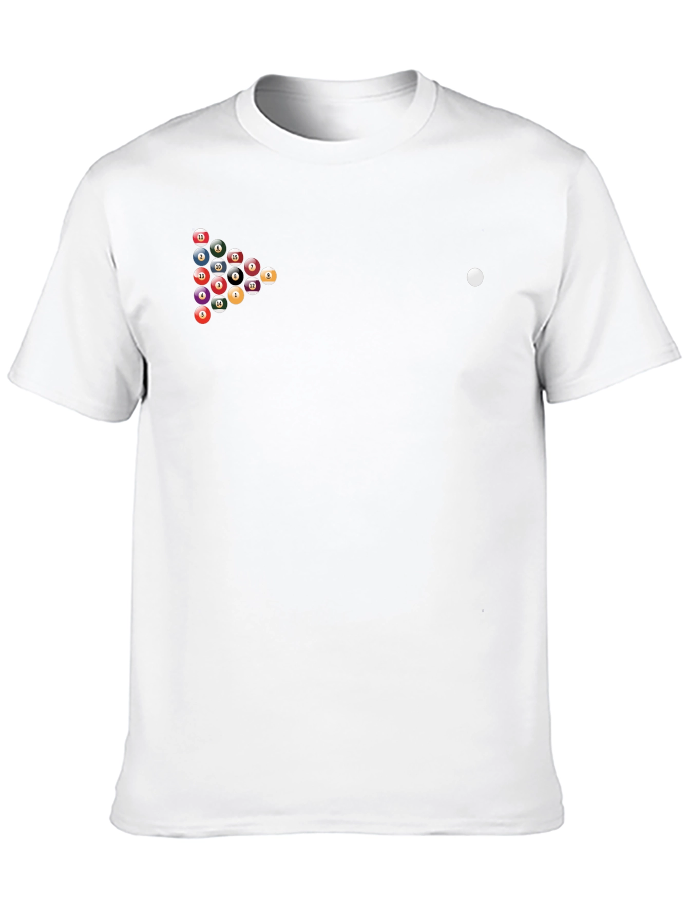 Billiard Balls Graphic T-Shirt - Black