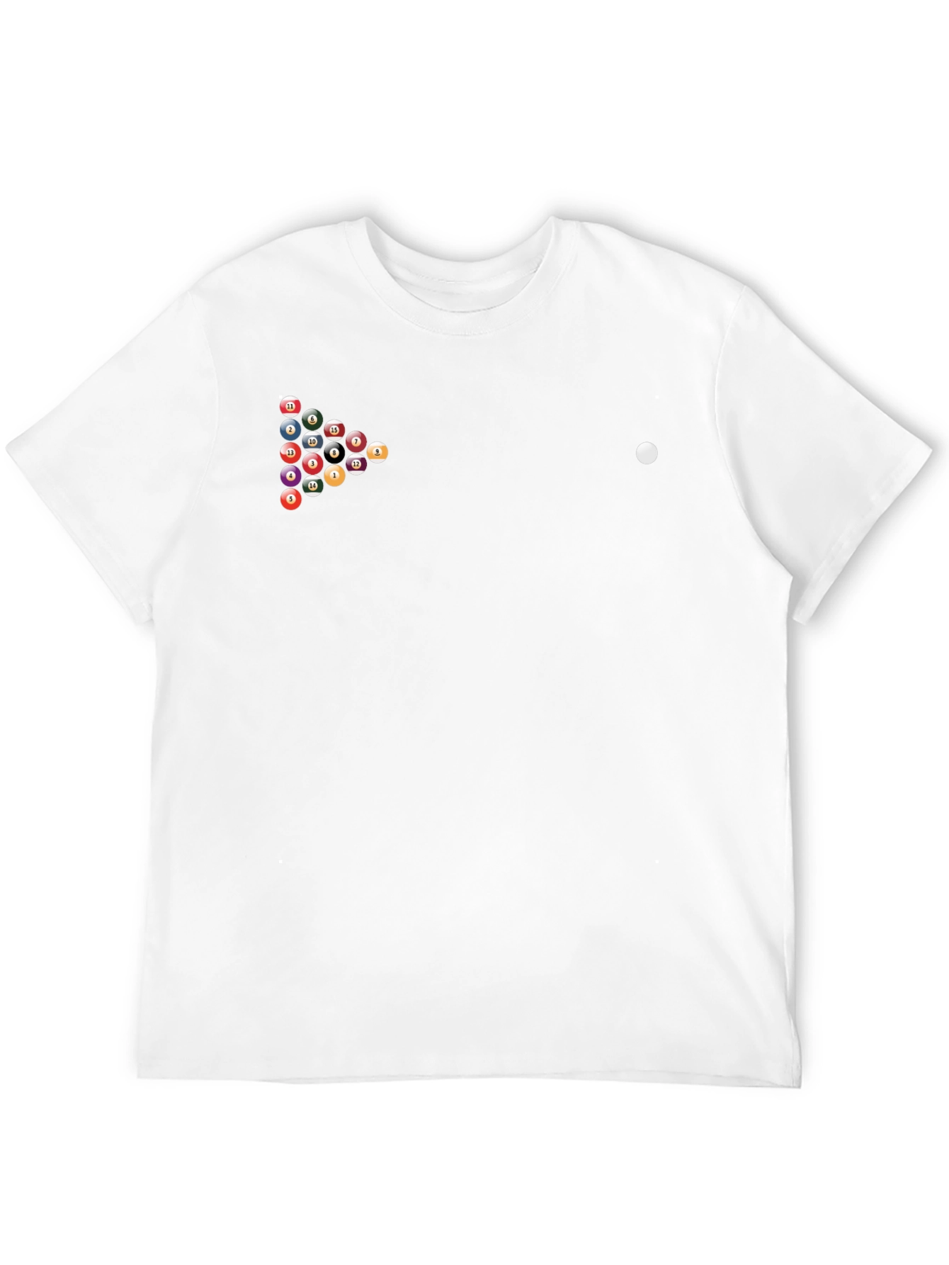 Billiard Balls Graphic T-Shirt - Black