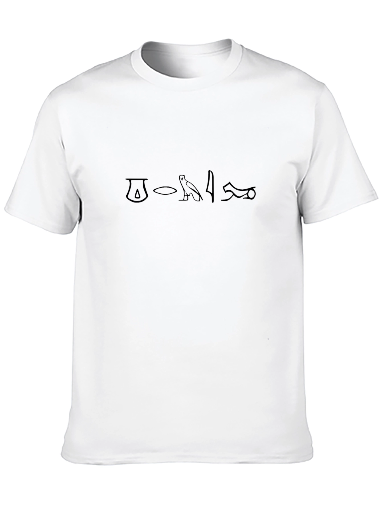 Egyptian Hieroglyph T-Shirt - Black