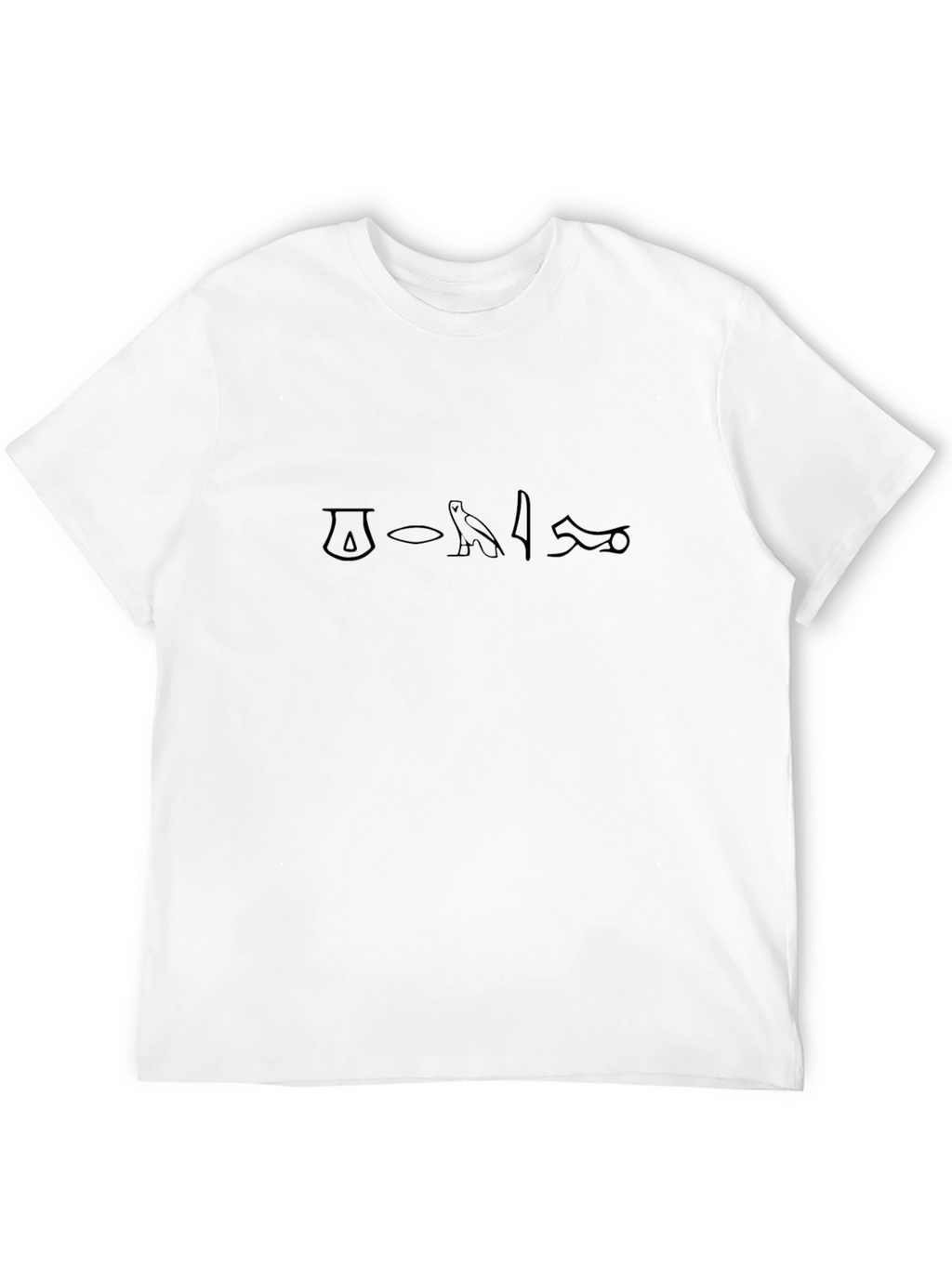 Egyptian Hieroglyph T-Shirt - Black
