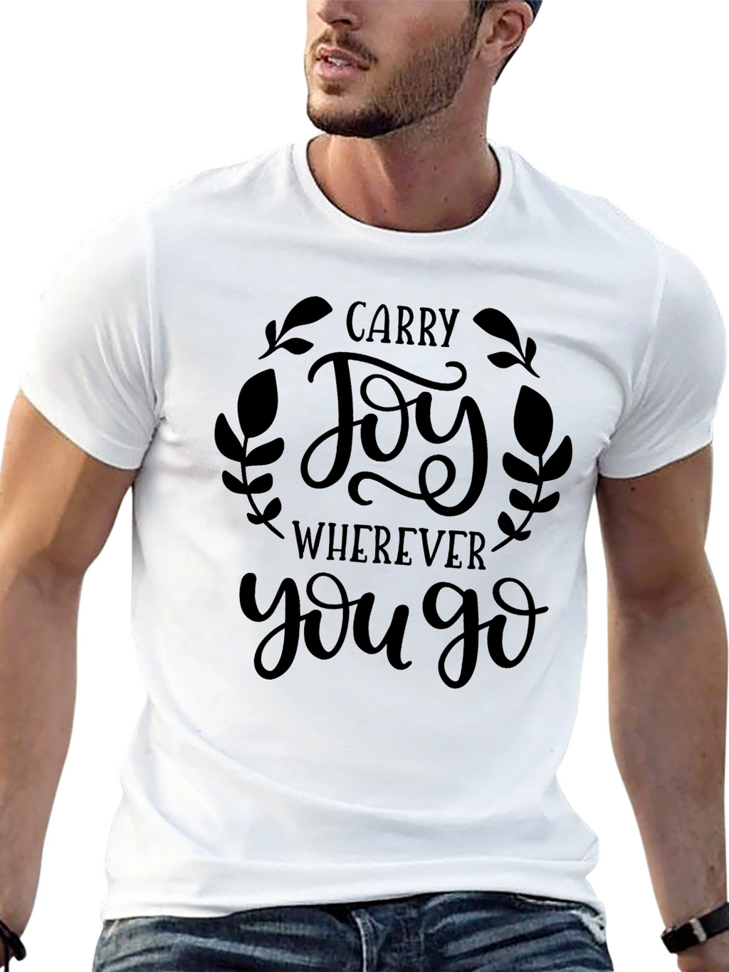 Carry Joy Graphic Tee - Soft Cotton Blend
