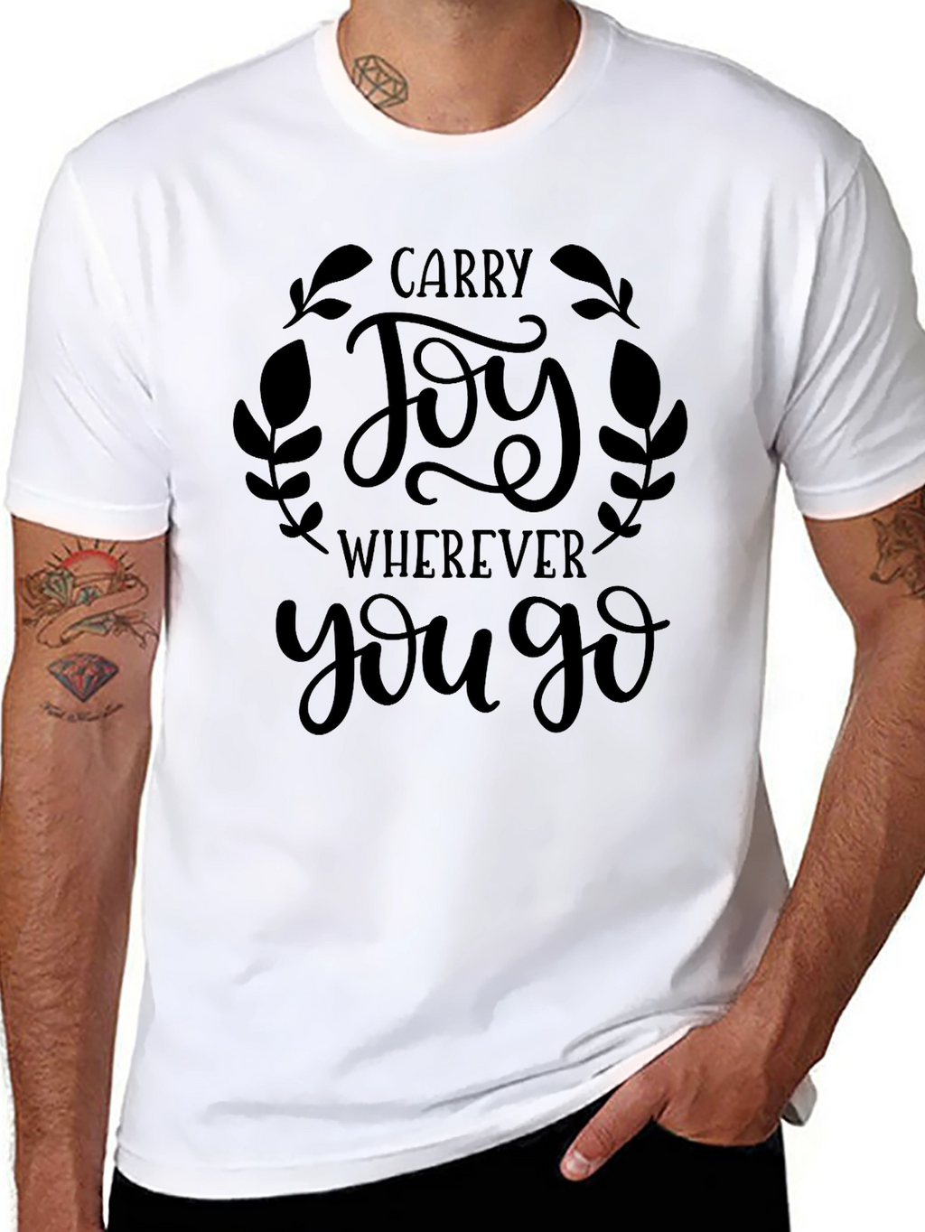 Carry Joy Graphic Tee - Soft Cotton Blend