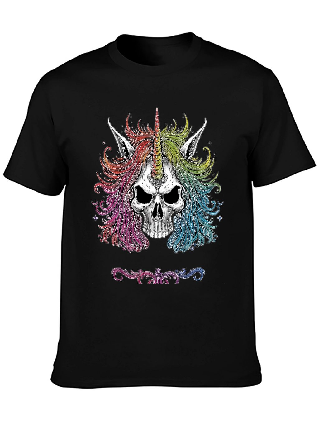 Unicorn Skull Graphic Tee