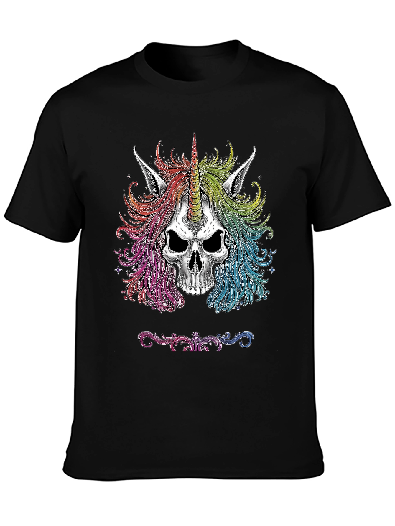 Unicorn Skull Graphic Tee