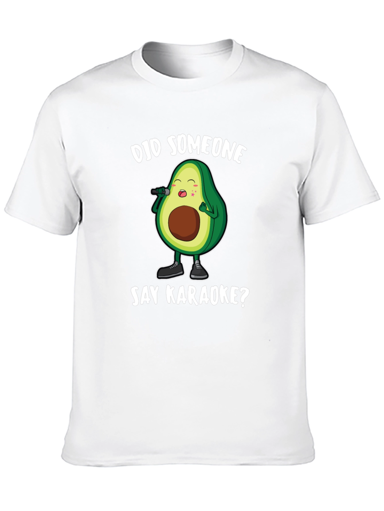 Karaoke Avocado Graphic T-Shirt