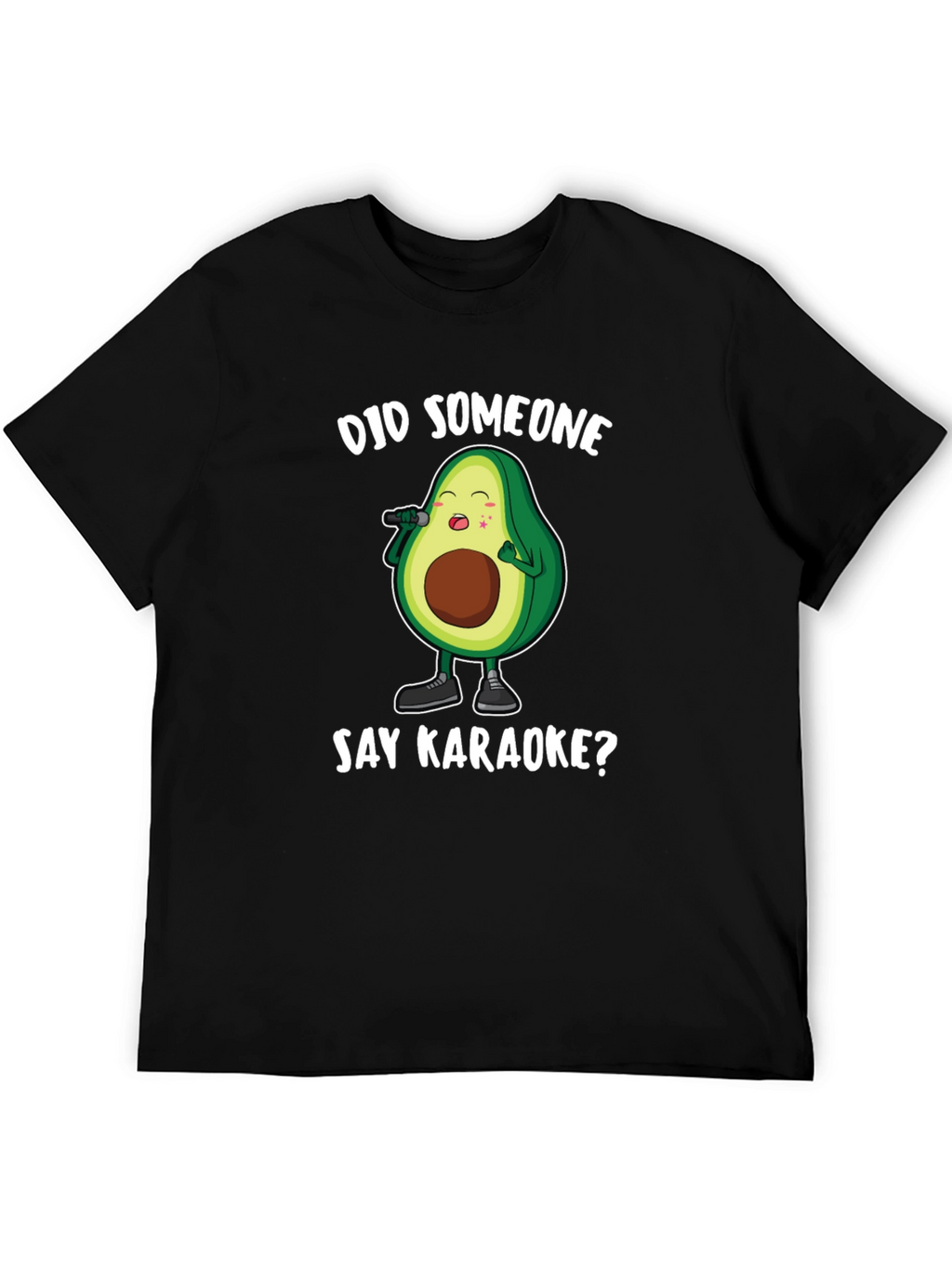 Karaoke Avocado Graphic T-Shirt