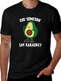 Karaoke Avocado Graphic T-Shirt