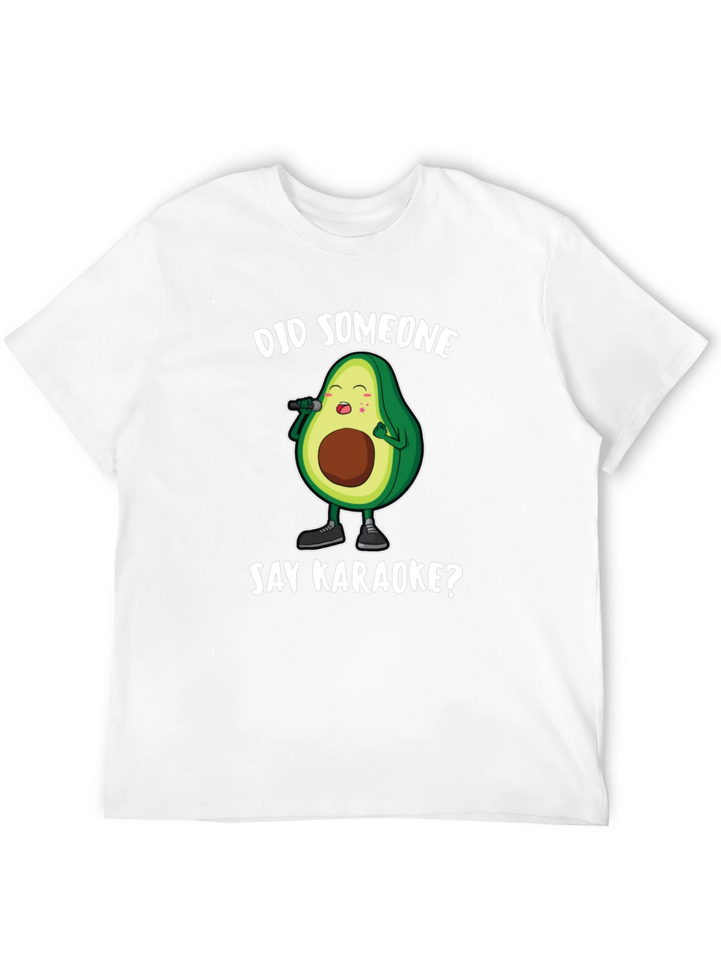Karaoke Avocado Graphic T-Shirt