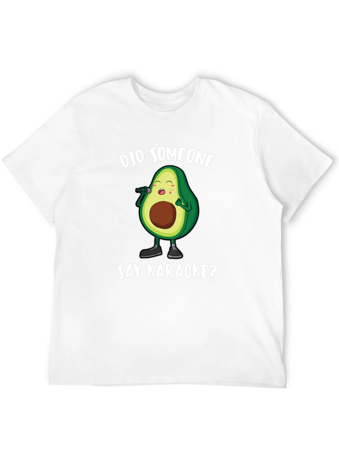 Karaoke Avocado Graphic T-Shirt
