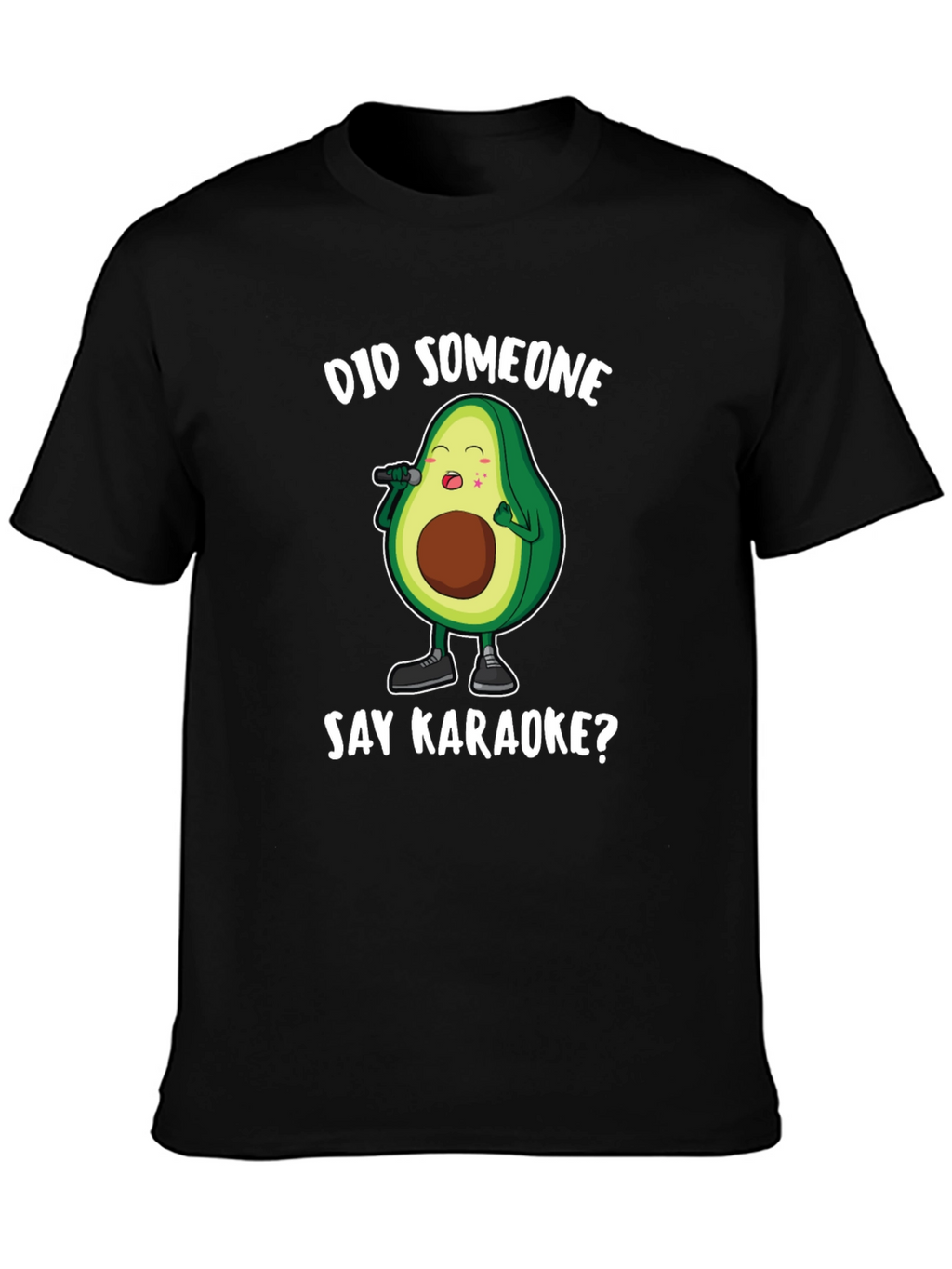 Karaoke Avocado Graphic T-Shirt