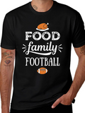 Food Family Football Thanksgiving T-Shirt
