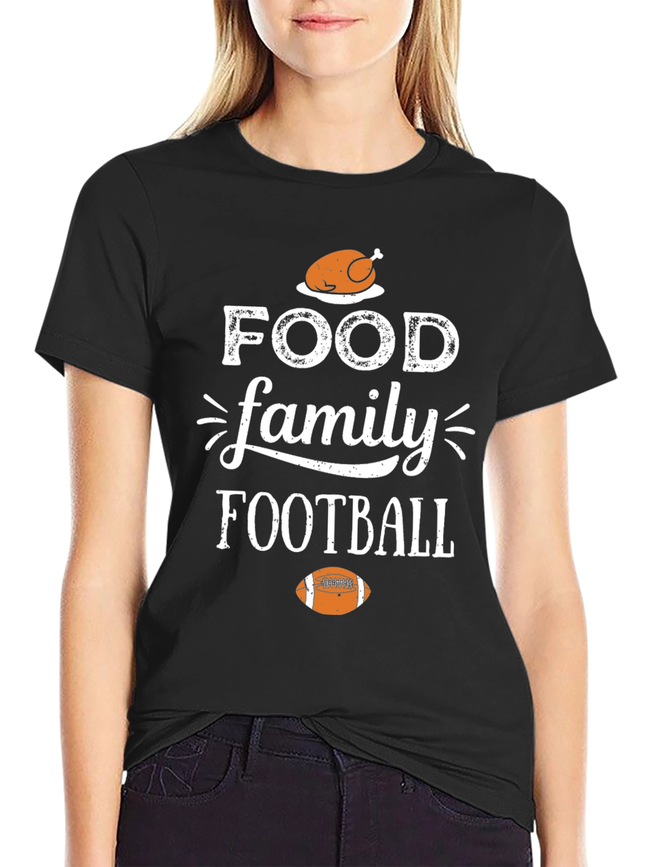 Food Family Football Thanksgiving T-Shirt