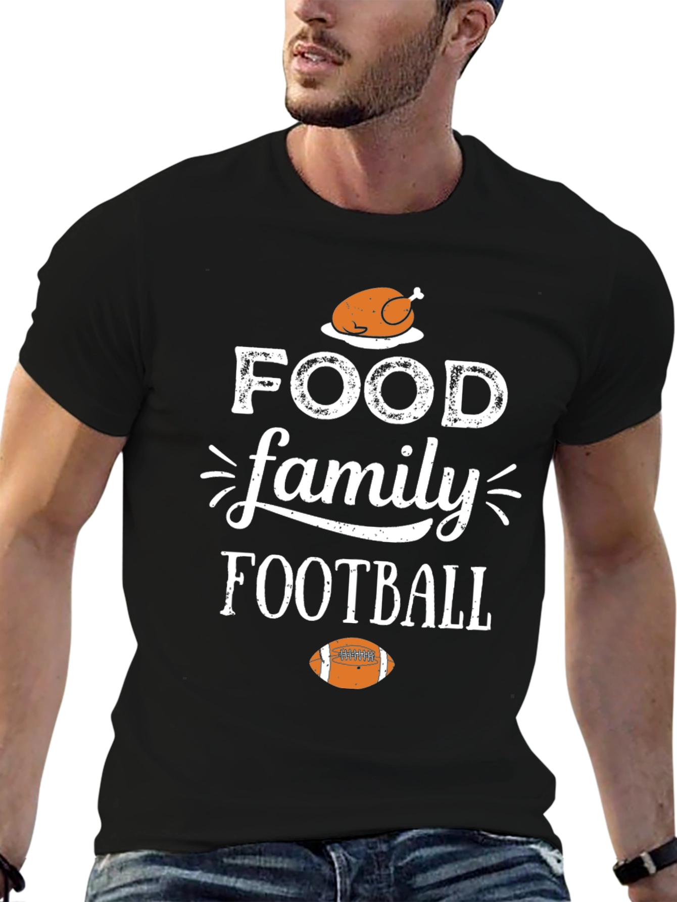 Food Family Football Thanksgiving T-Shirt