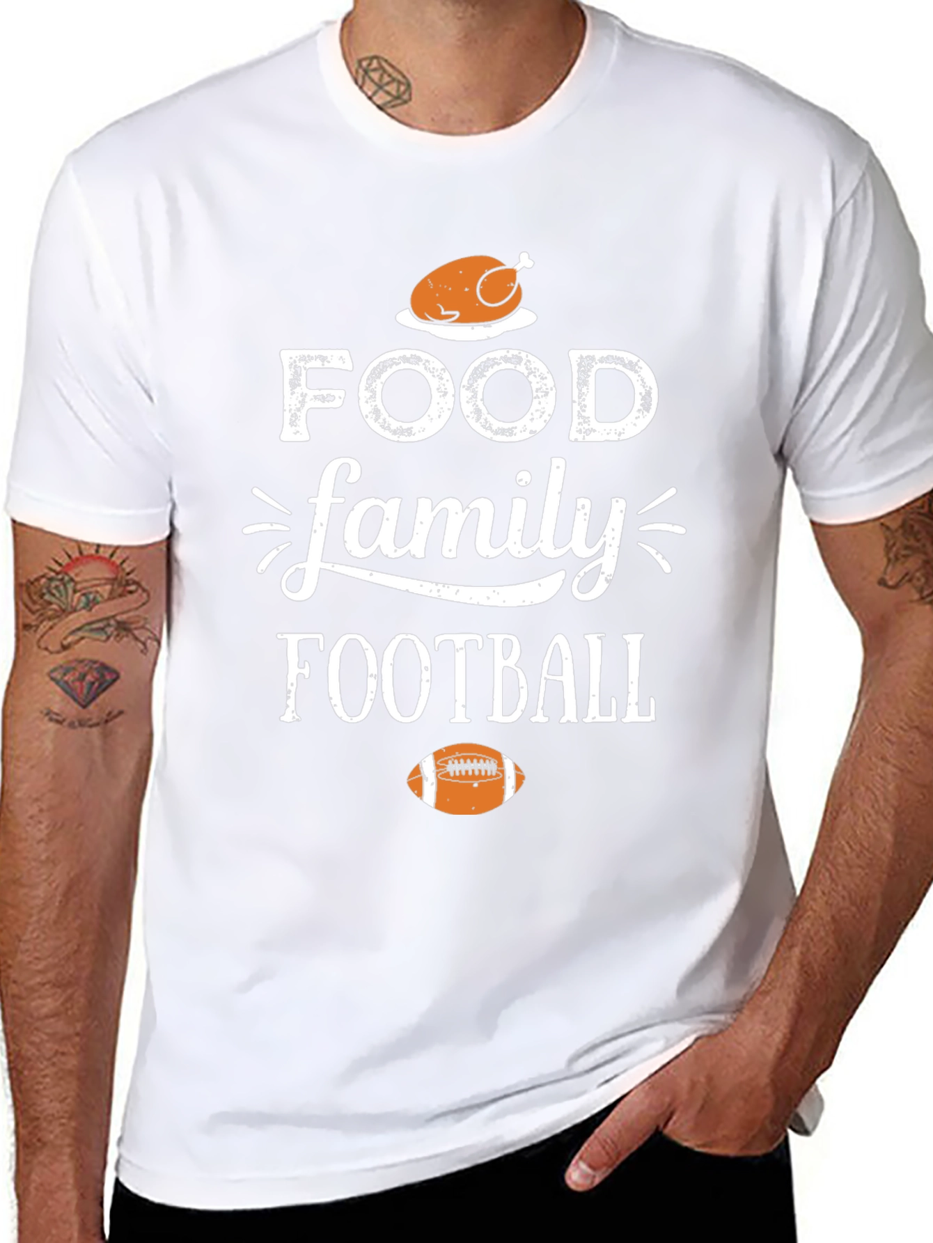 Food Family Football Thanksgiving T-Shirt