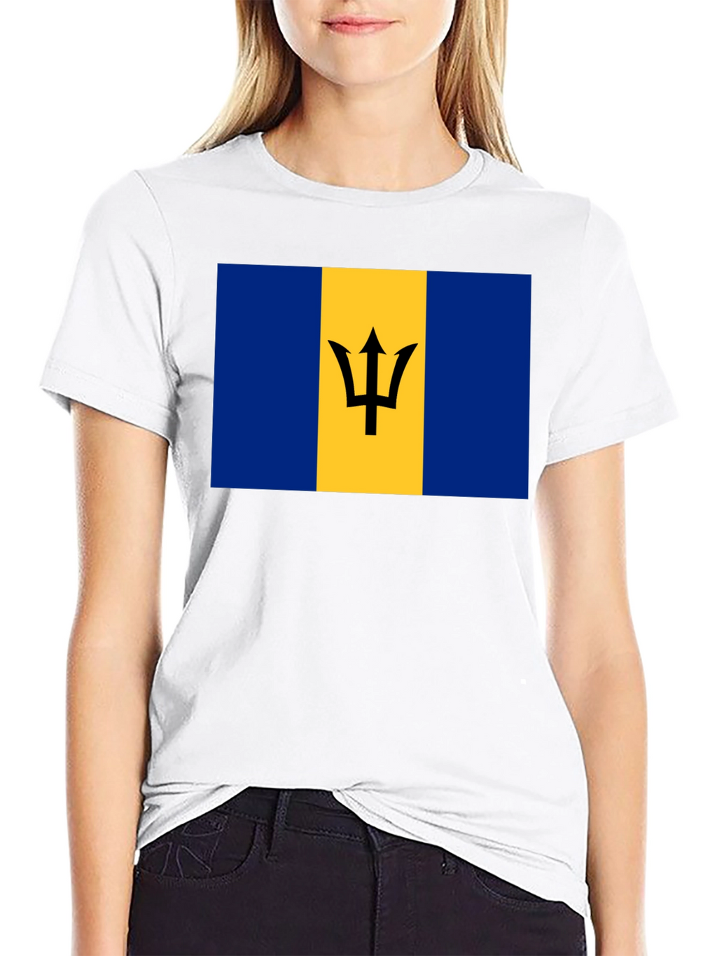 Barbados Flag T-Shirt -  Unisex Crew Neck Tee