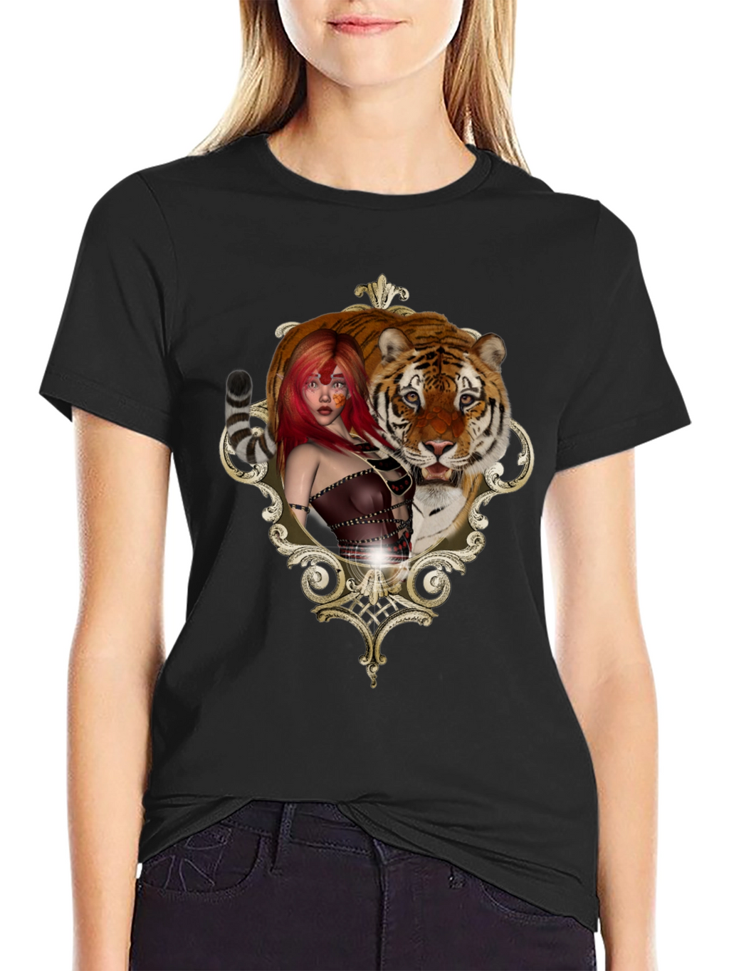 Tiger Beauty Tee - Unique Graphic Design