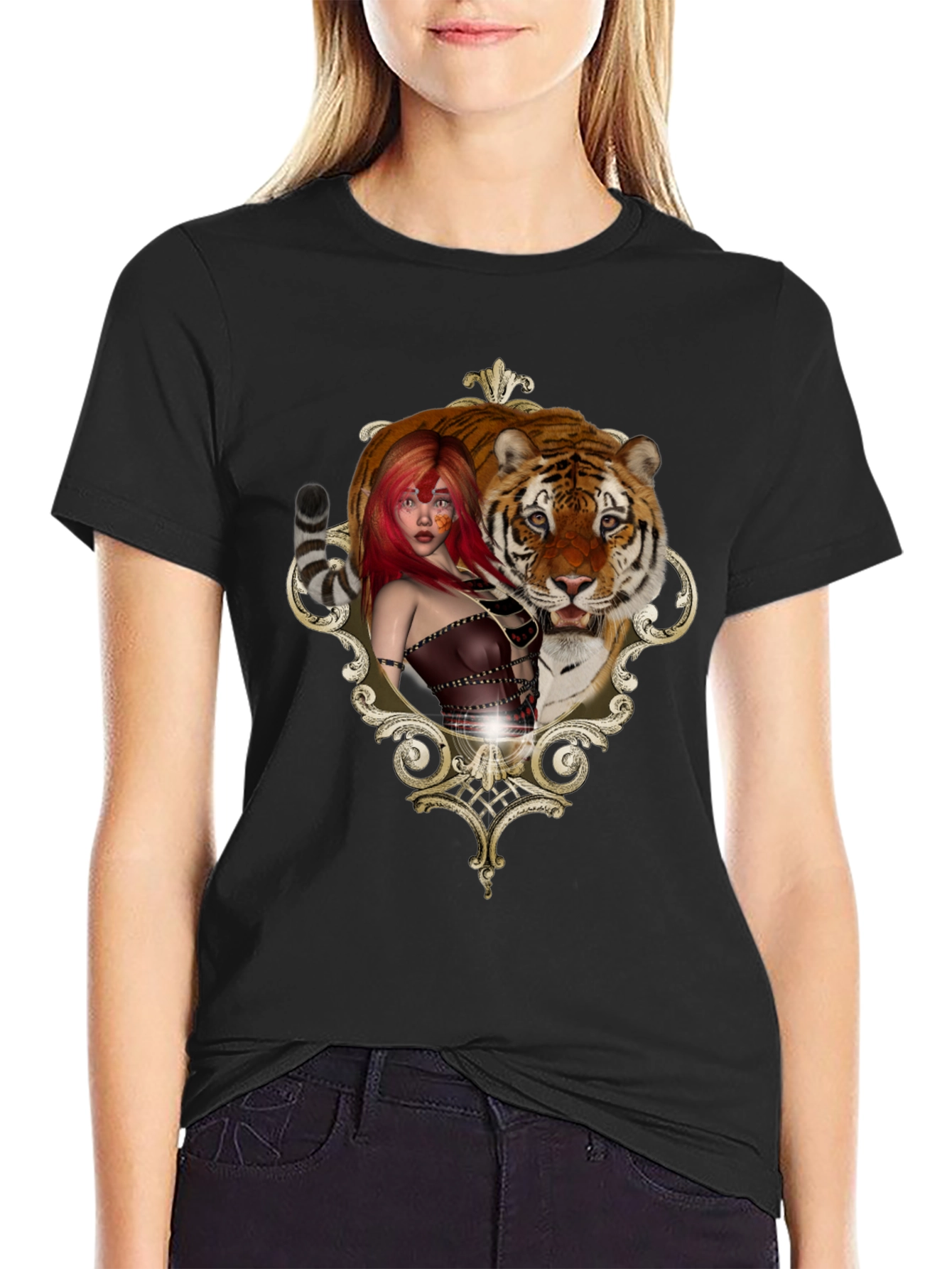 Tiger Beauty Tee - Unique Graphic Design