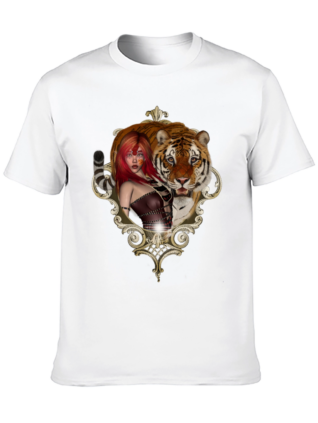 Tiger Beauty Tee - Unique Graphic Design