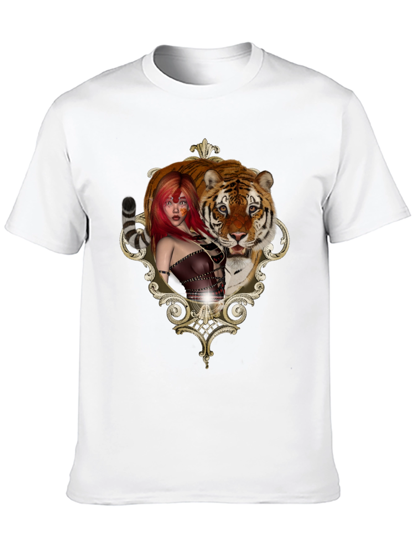 Tiger Beauty Tee - Unique Graphic Design