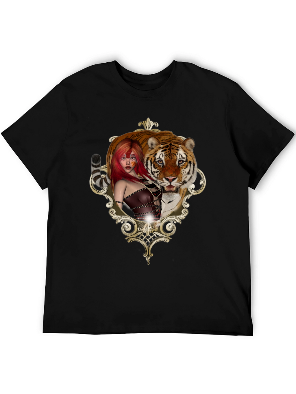 Tiger Beauty Tee - Unique Graphic Design