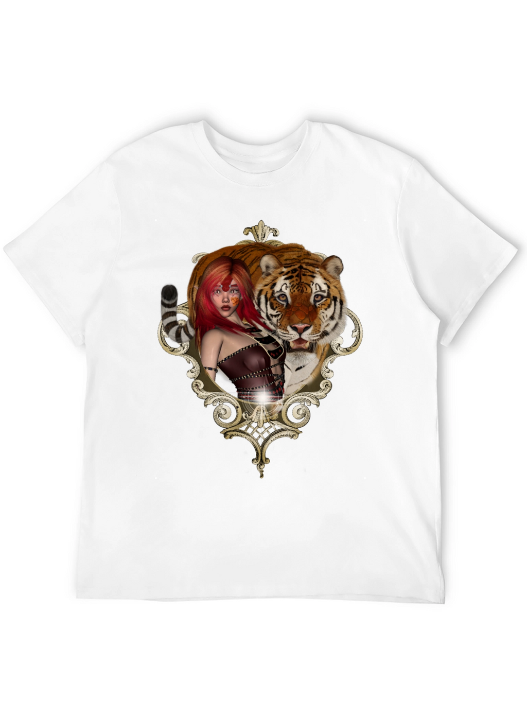 Tiger Beauty Tee - Unique Graphic Design