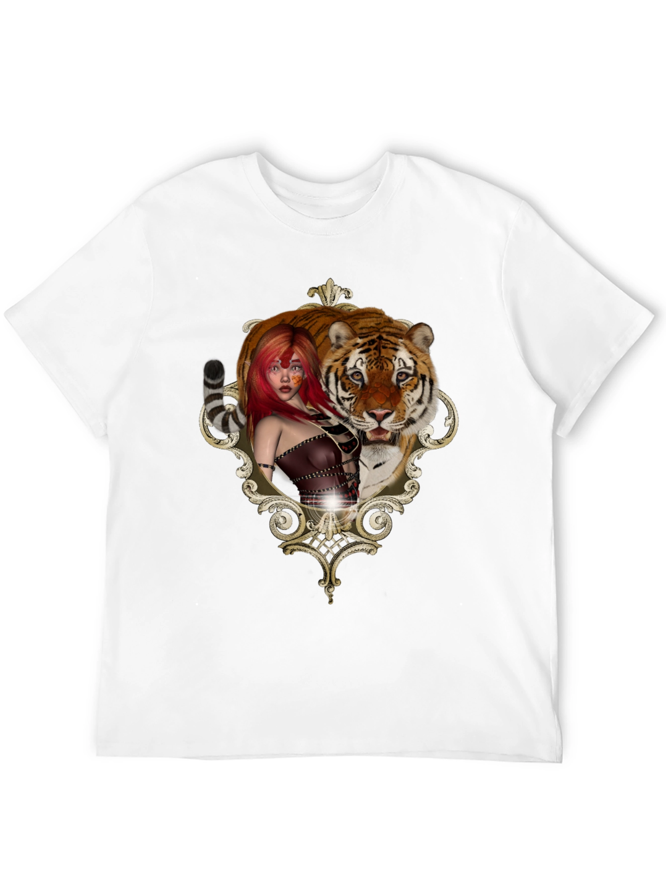 Tiger Beauty Tee - Unique Graphic Design