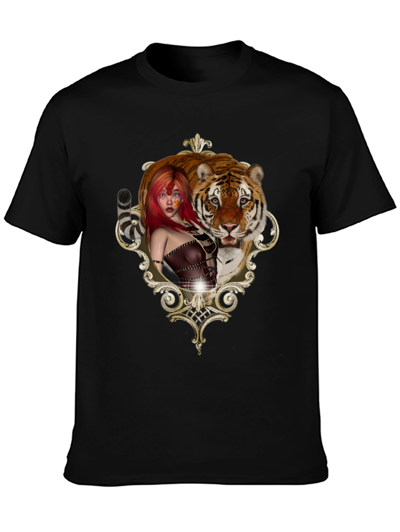 Tiger Beauty Tee - Unique Graphic Design
