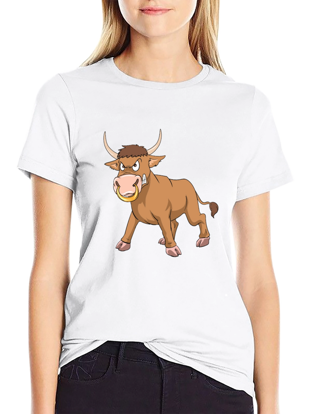 Angry Bull Graphic Tee - Black T-Shirt
