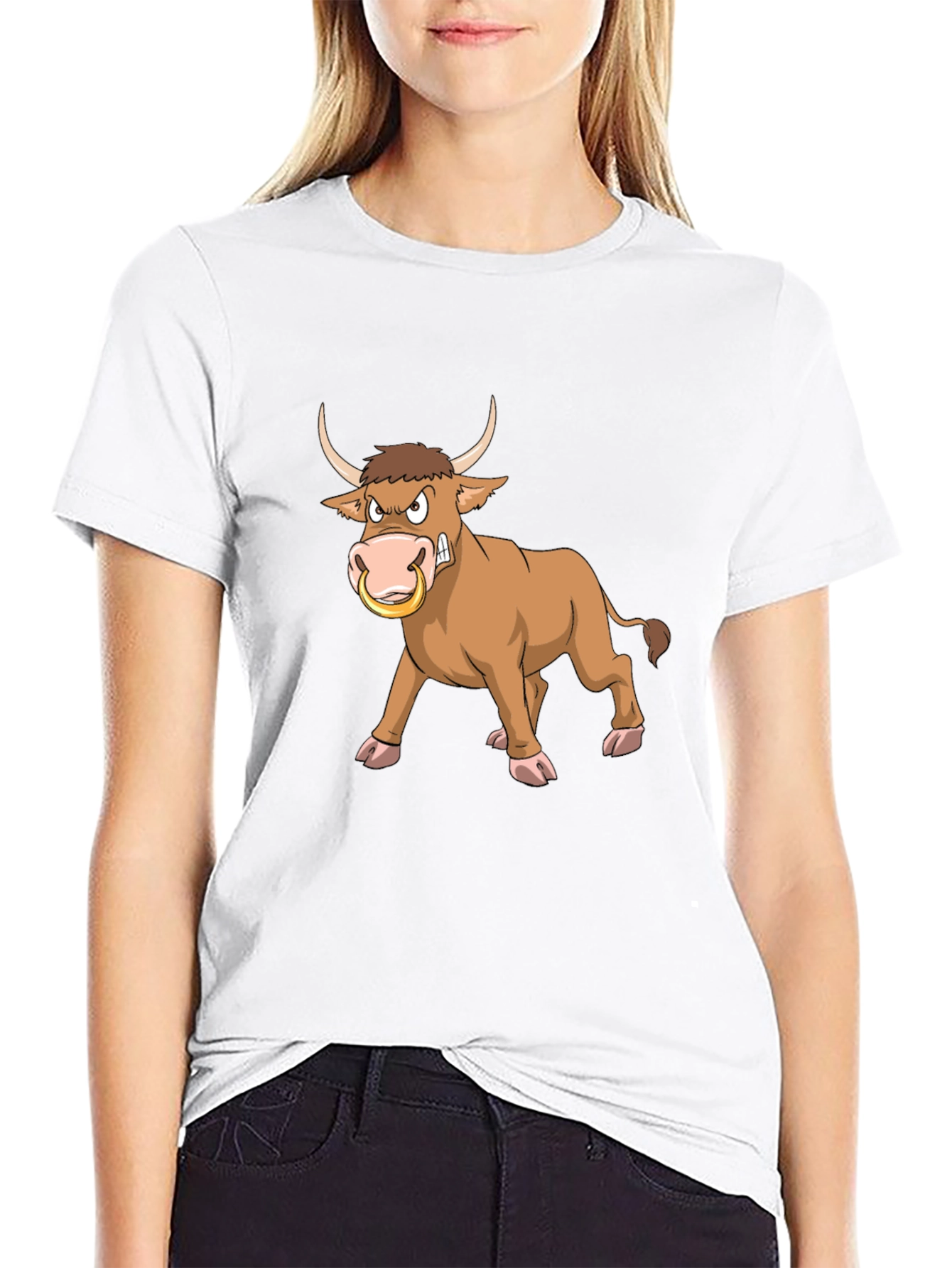 Angry Bull Graphic Tee - Black T-Shirt