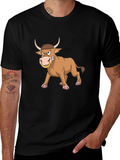 Angry Bull Graphic Tee - Black T-Shirt