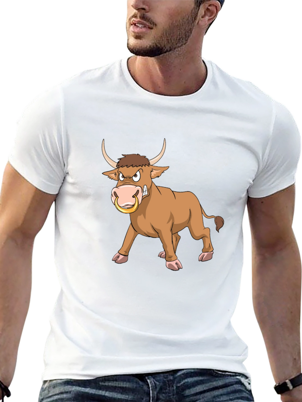 Angry Bull Graphic Tee - Black T-Shirt
