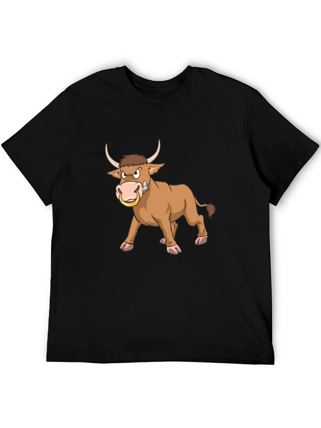 Angry Bull Graphic Tee - Black T-Shirt