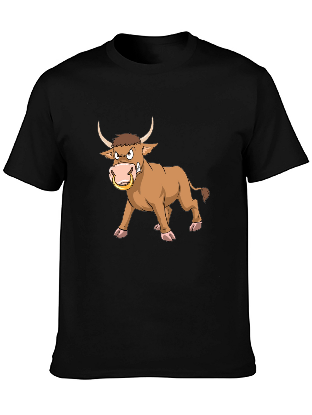 Angry Bull Graphic Tee - Black T-Shirt