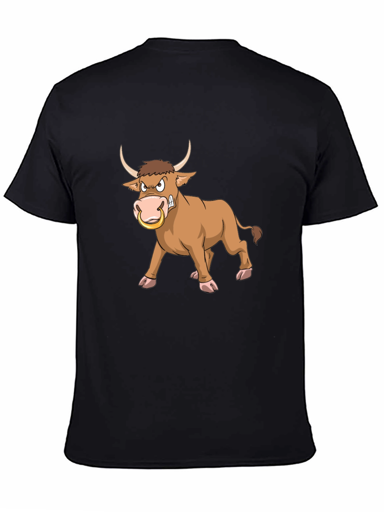Angry Bull Graphic Tee - Black T-Shirt