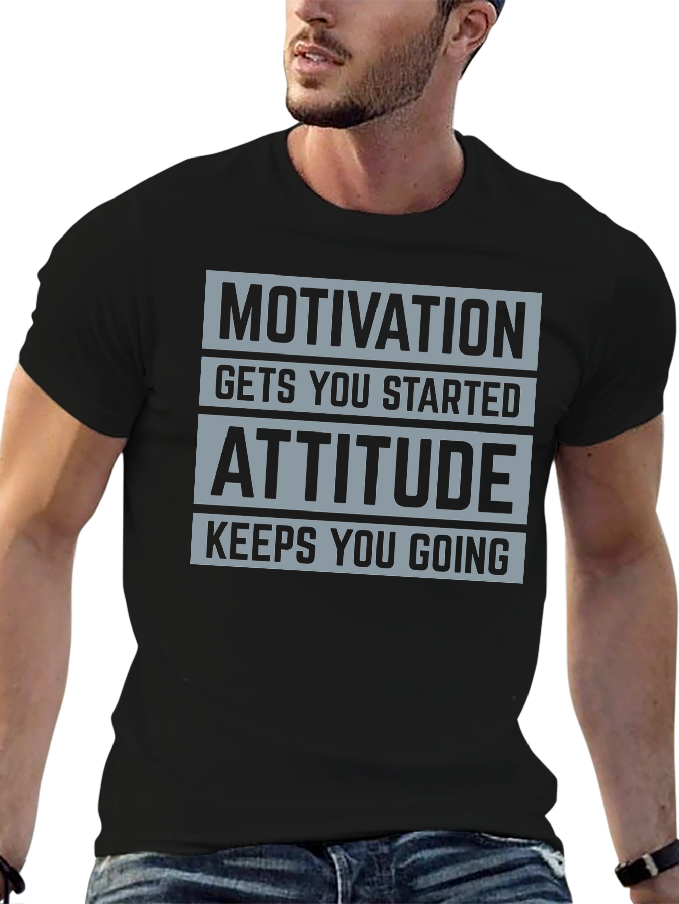 Motivation Attitude Graphic T-Shirt