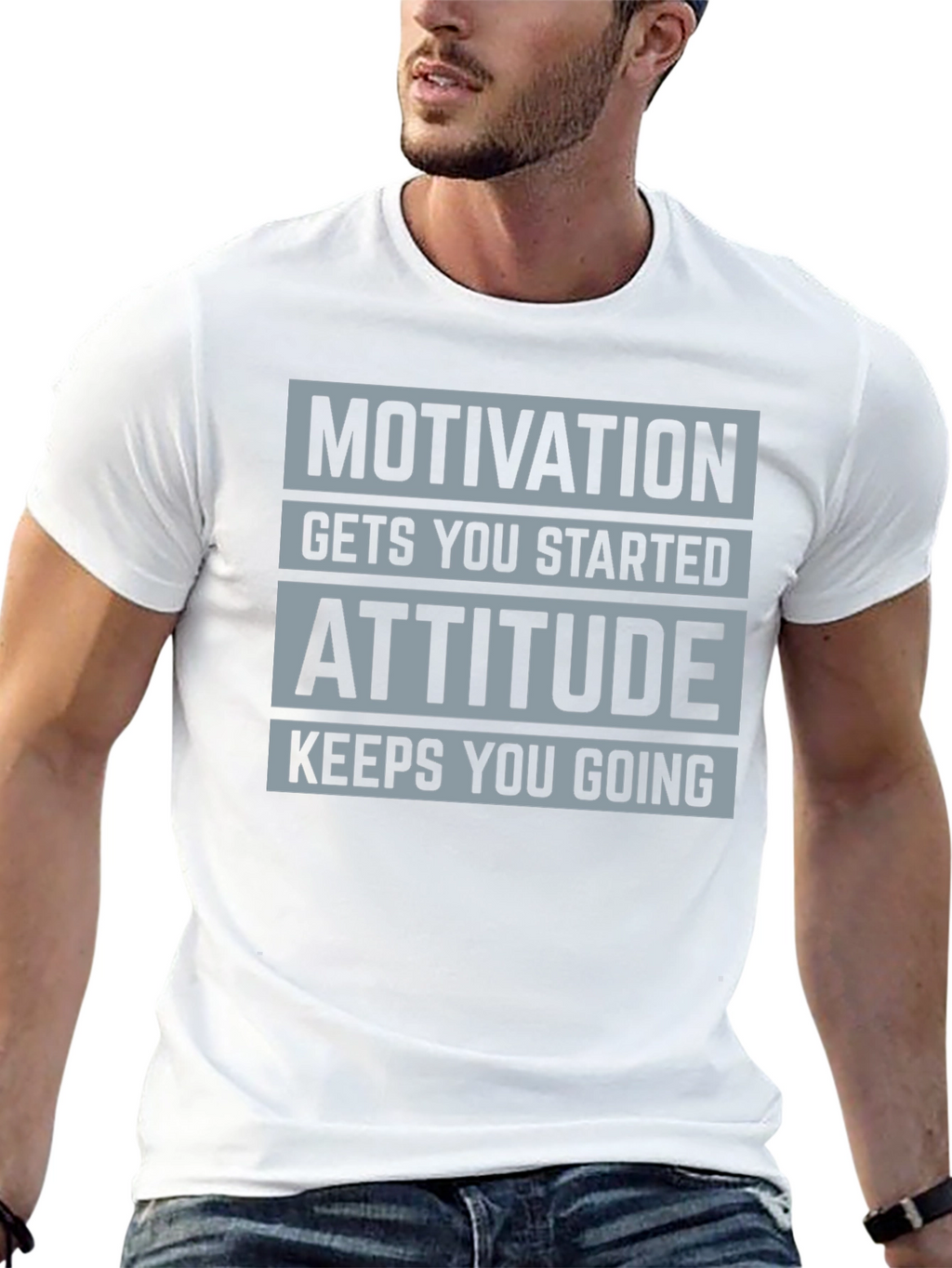 Motivation Attitude Graphic T-Shirt