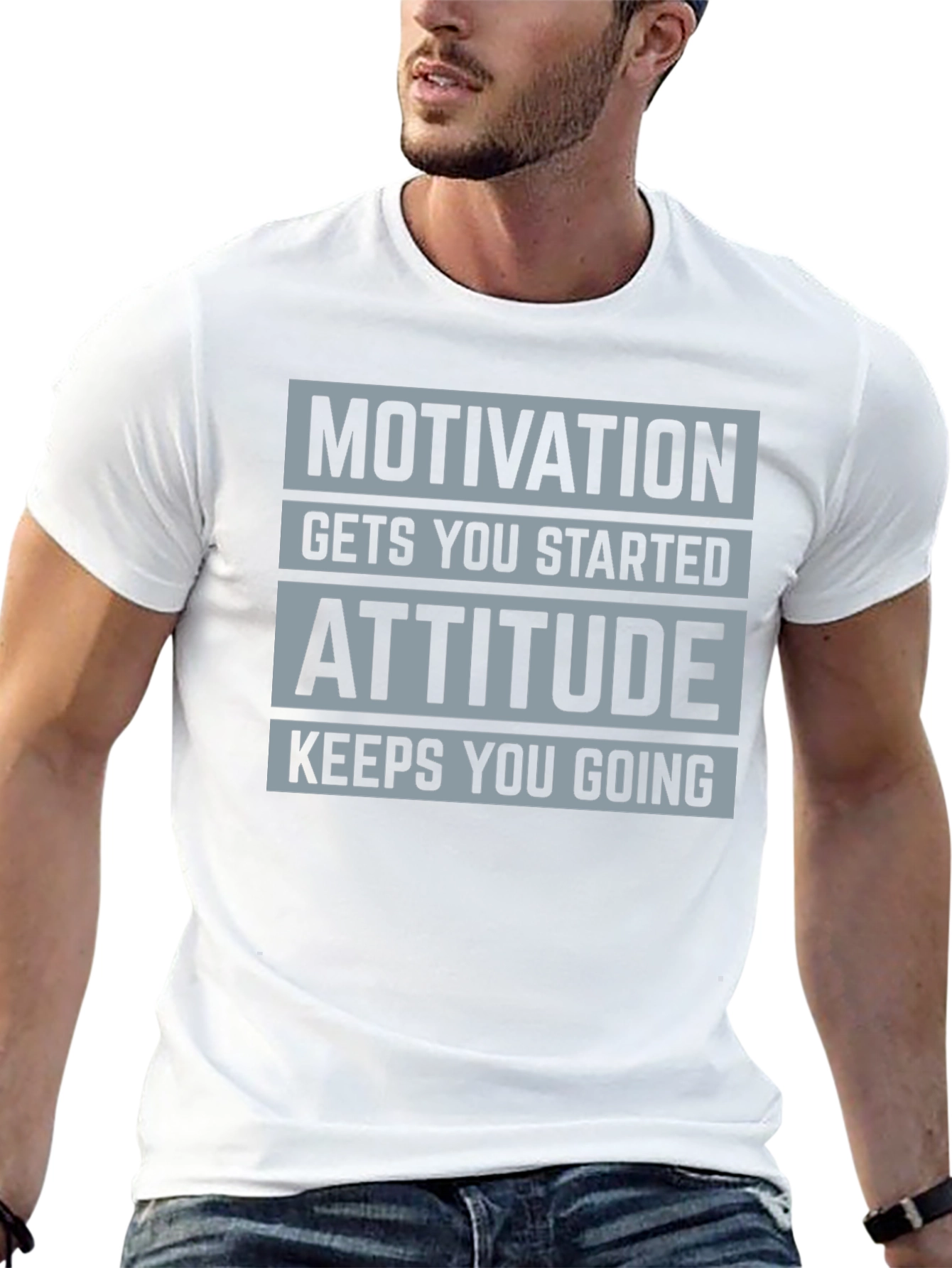 Motivation Attitude Graphic T-Shirt