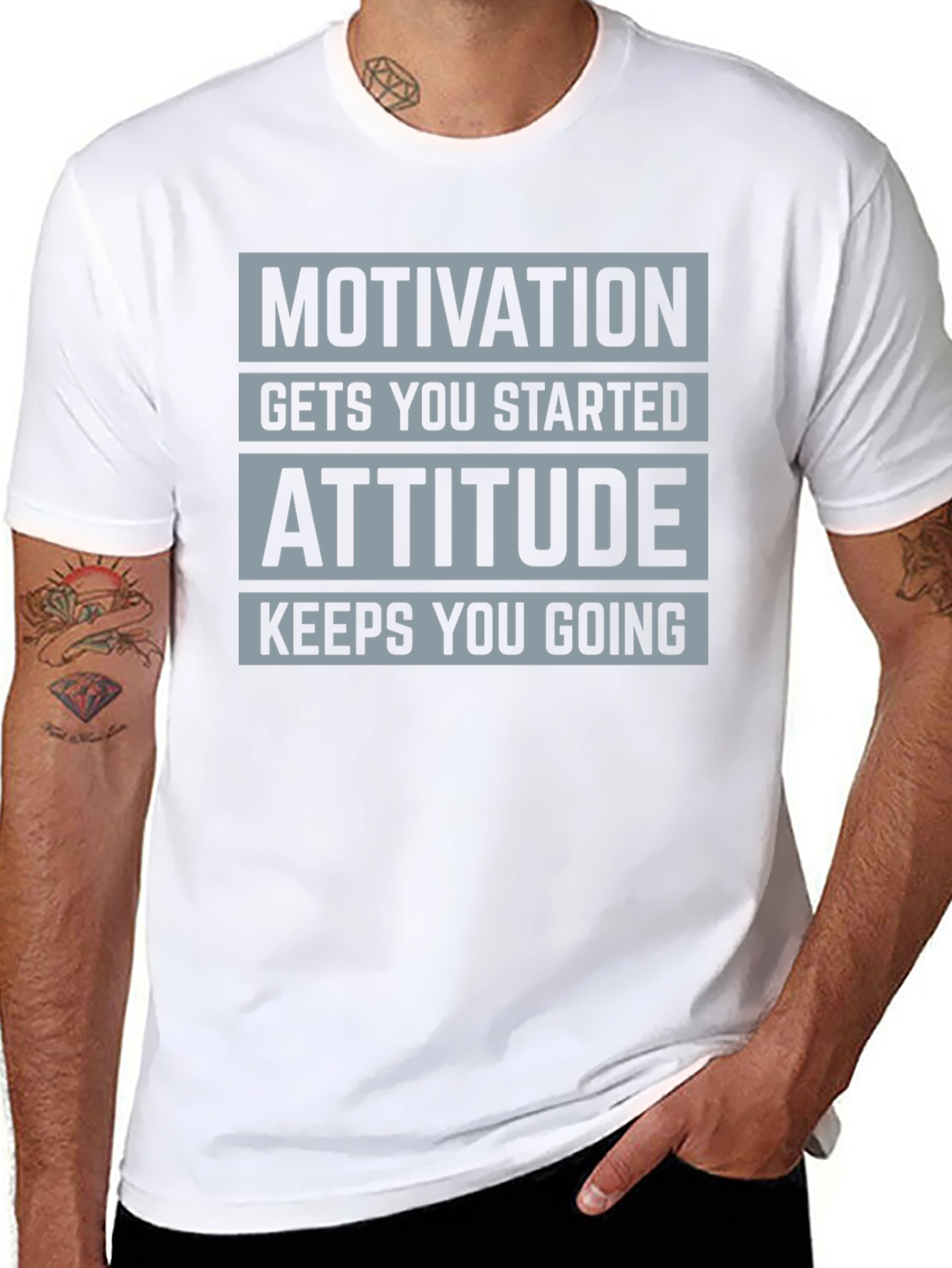 Motivation Attitude Graphic T-Shirt