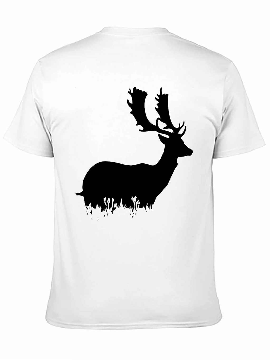Mens Black Deer Graphic Tee