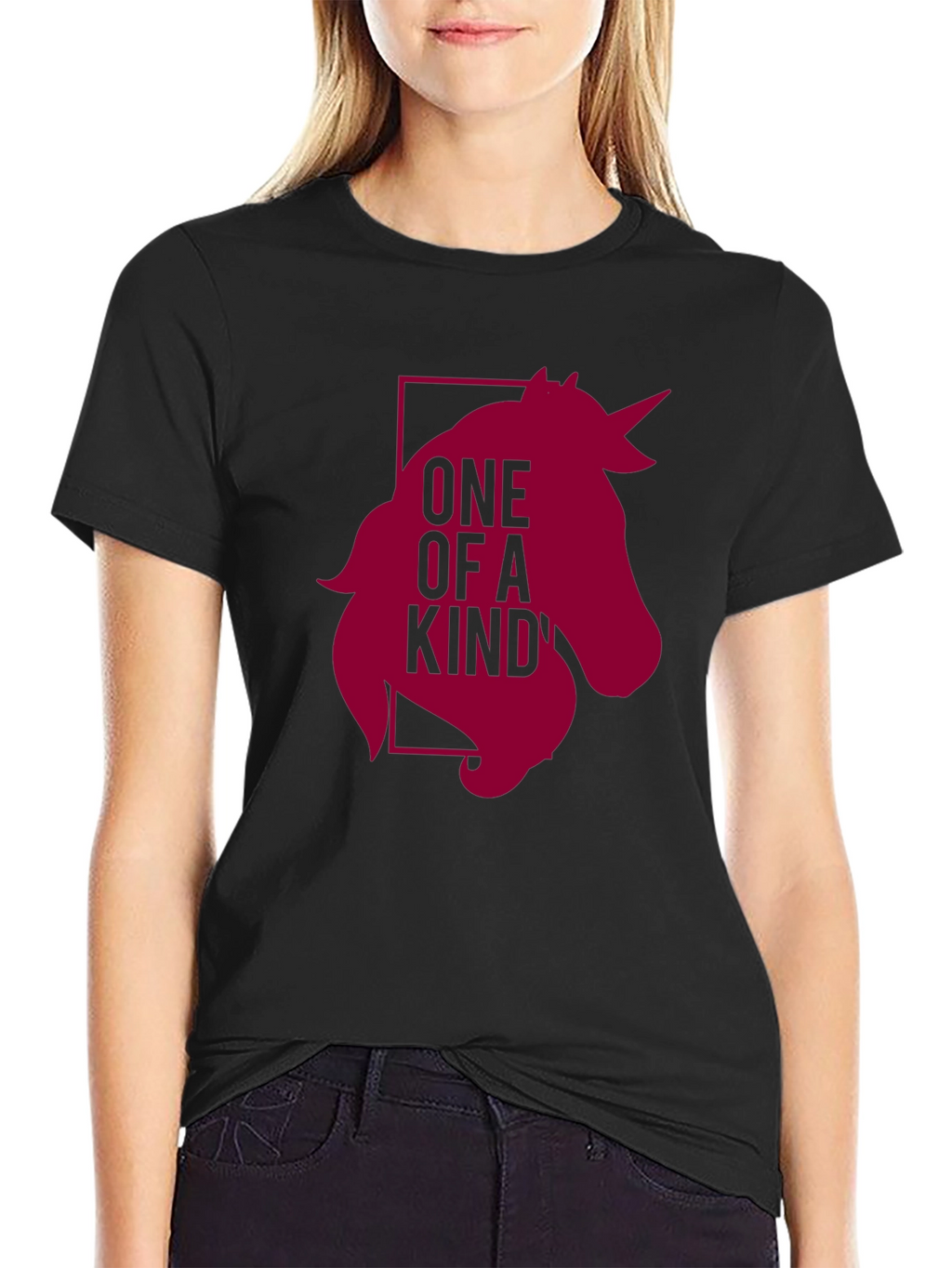 Unique Unicorn Graphic Black T-Shirt