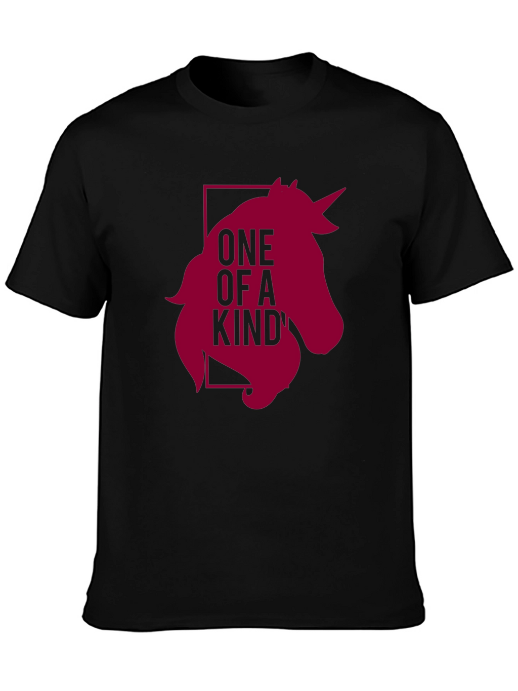 Unique Unicorn Graphic Black T-Shirt