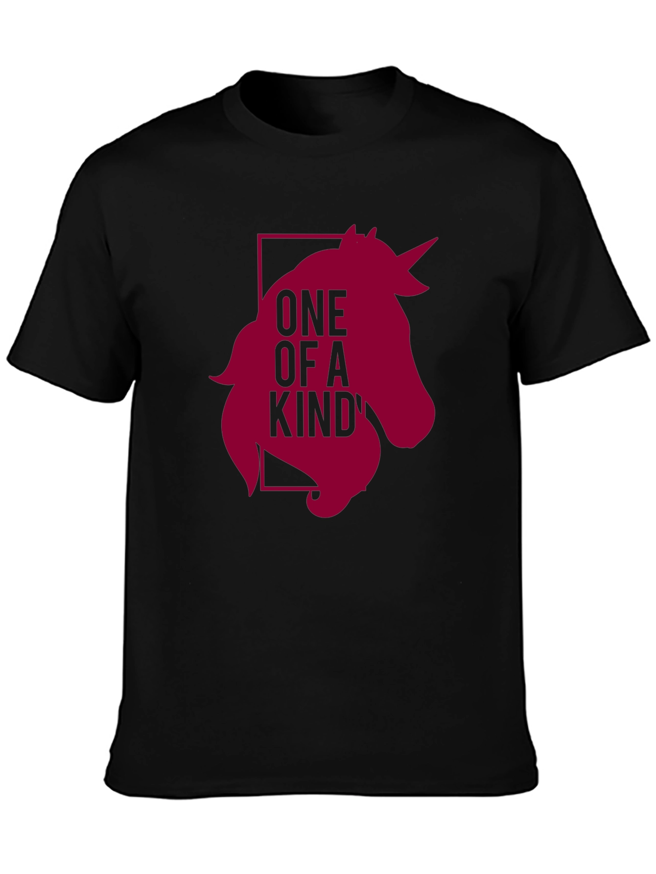 Unique Unicorn Graphic Black T-Shirt