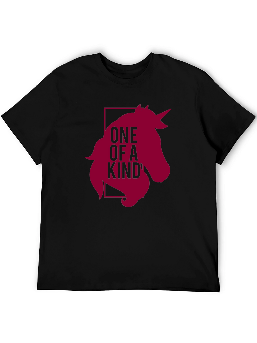Unique Unicorn Graphic Black T-Shirt
