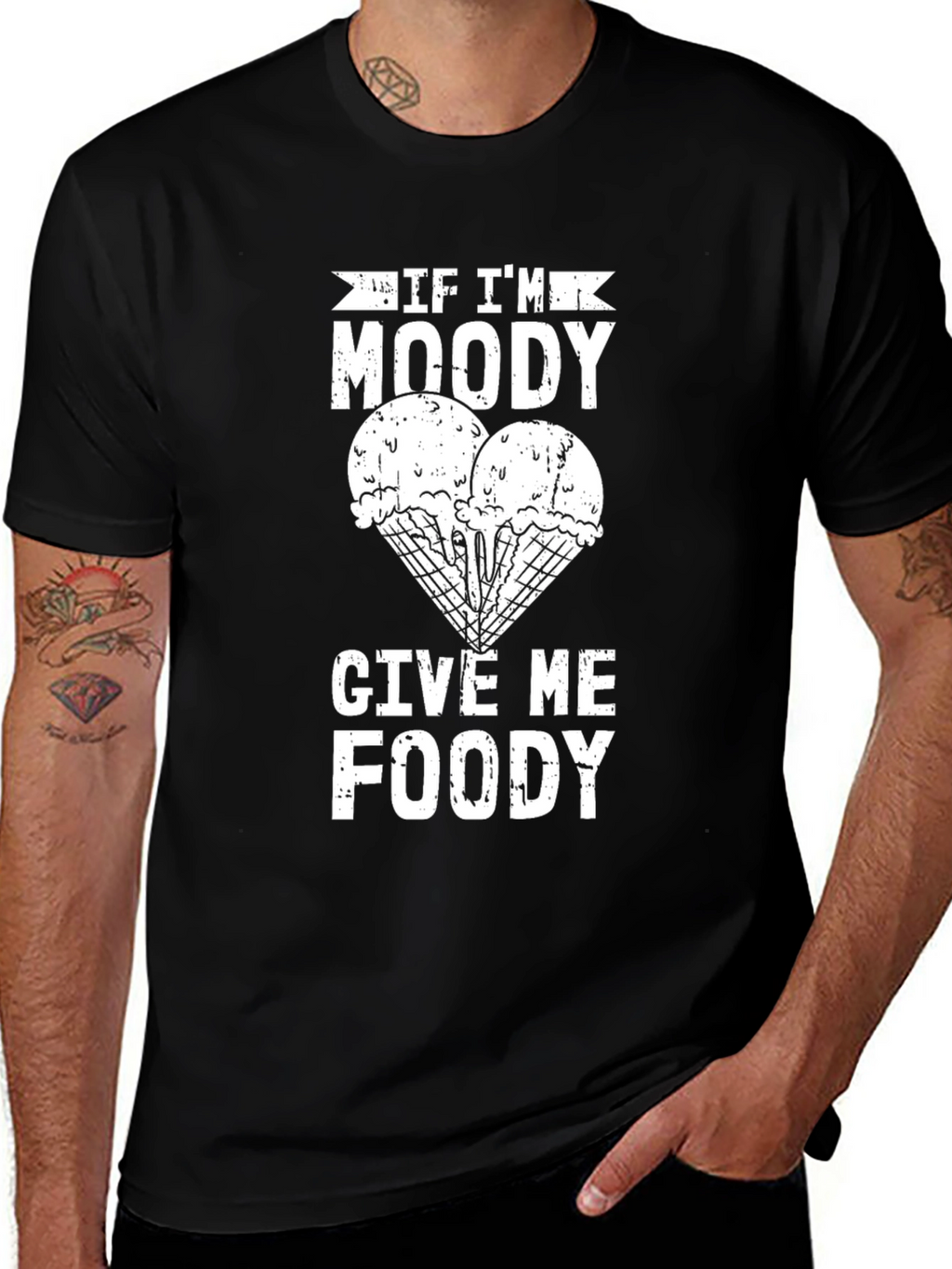 Moody Foody Graphic Tee - Ice Cream Lover Shirt