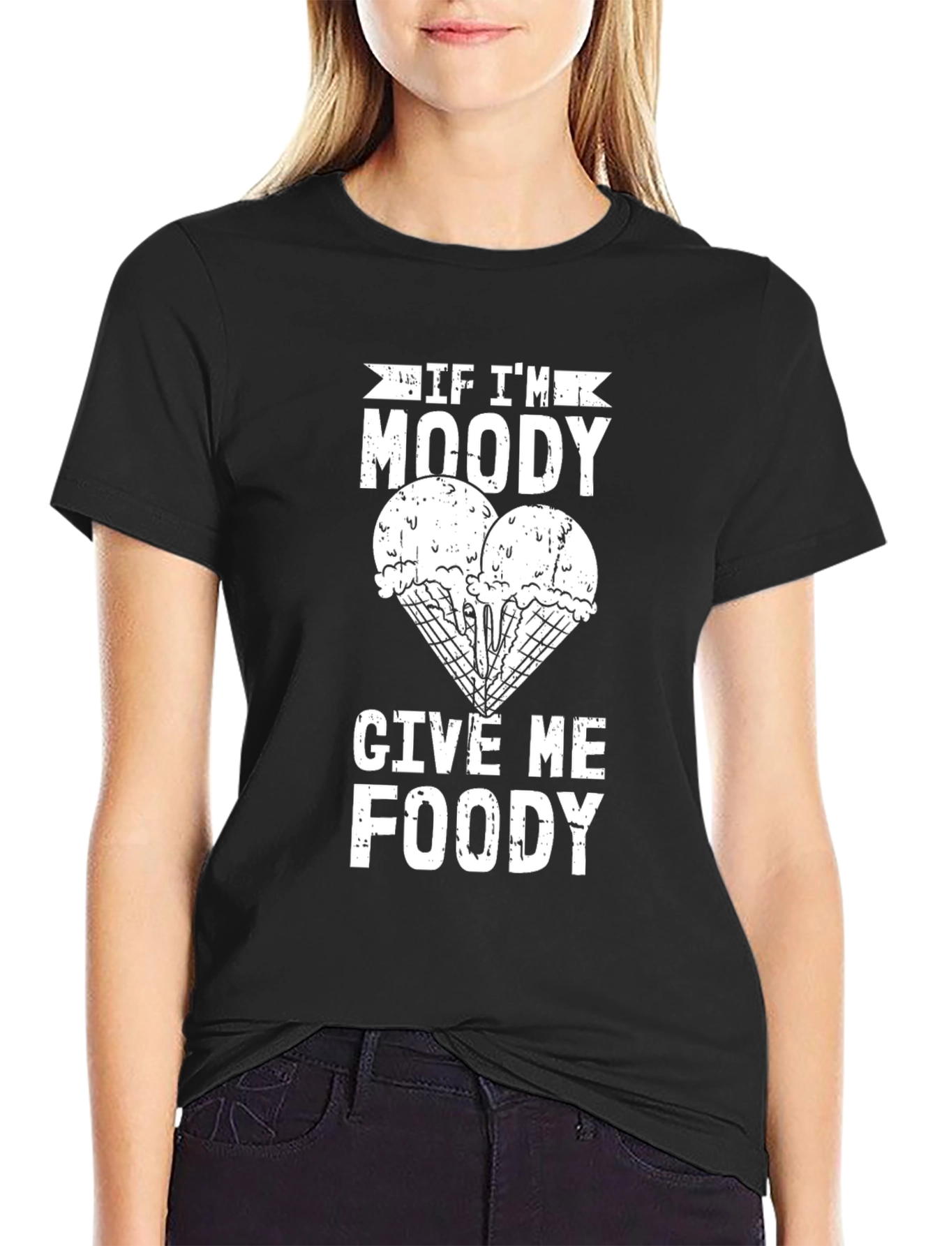 Moody Foody Graphic Tee - Ice Cream Lover Shirt