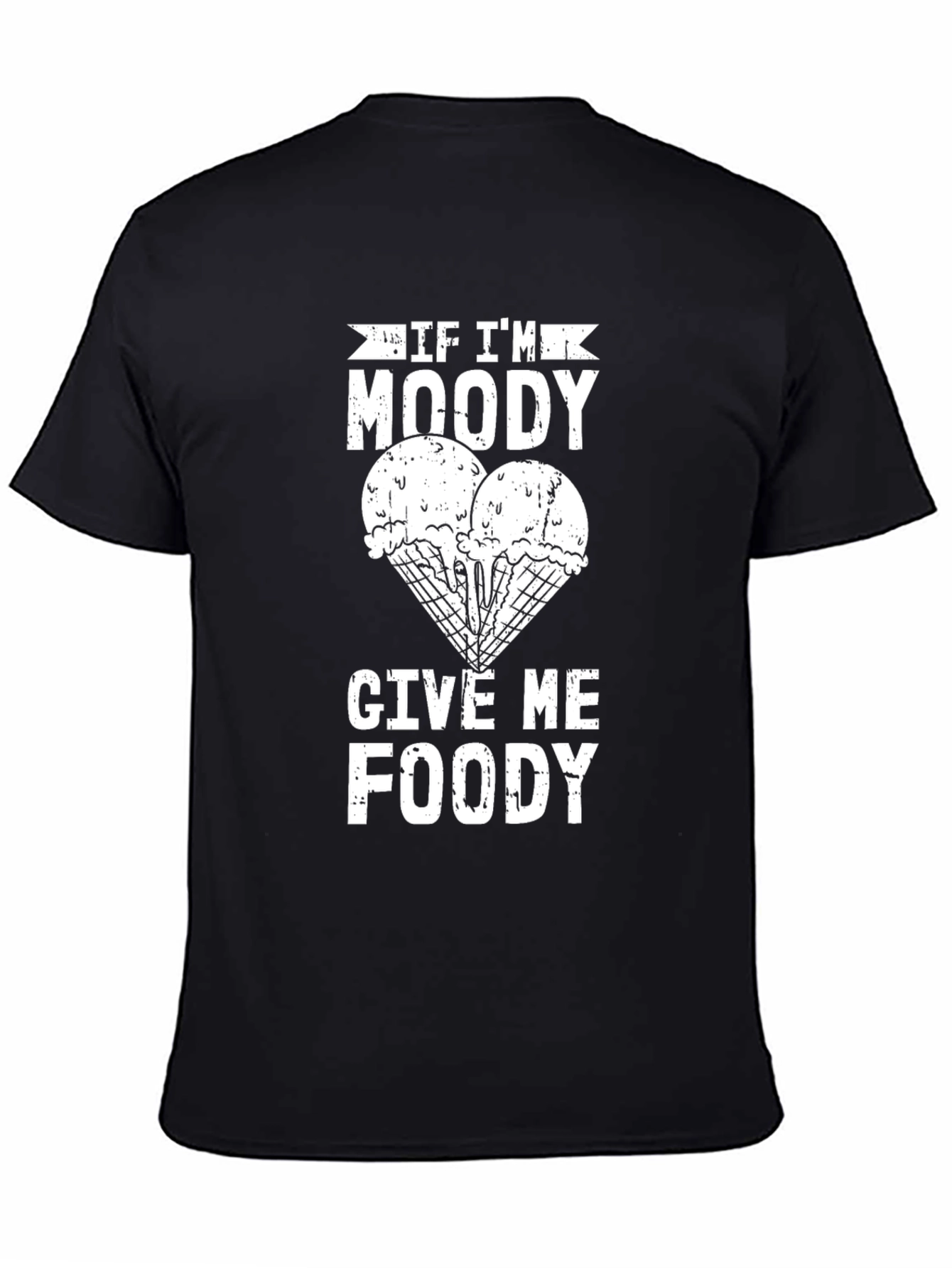 Moody Foody Graphic Tee - Ice Cream Lover Shirt