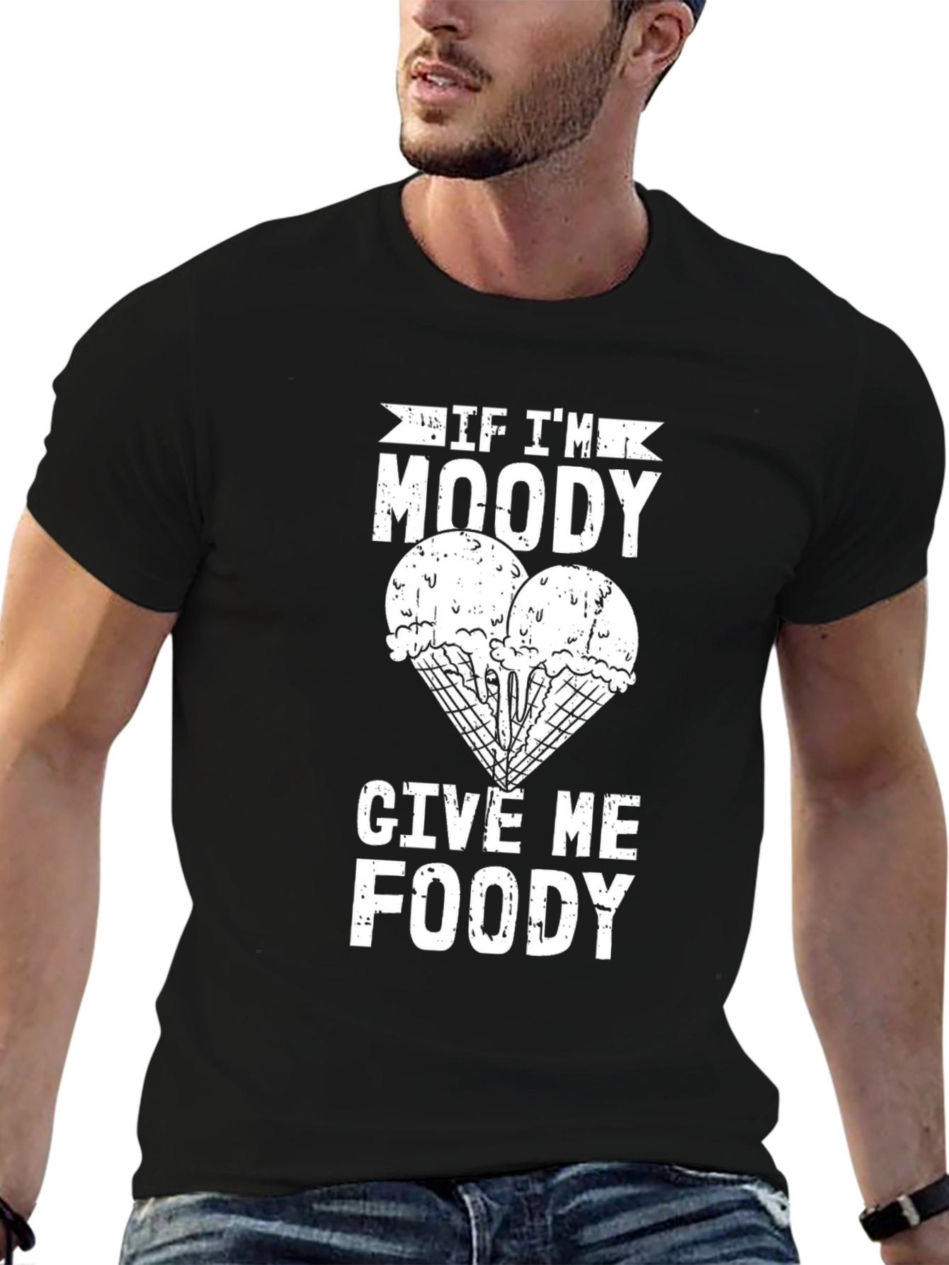 Moody Foody Graphic Tee - Ice Cream Lover Shirt