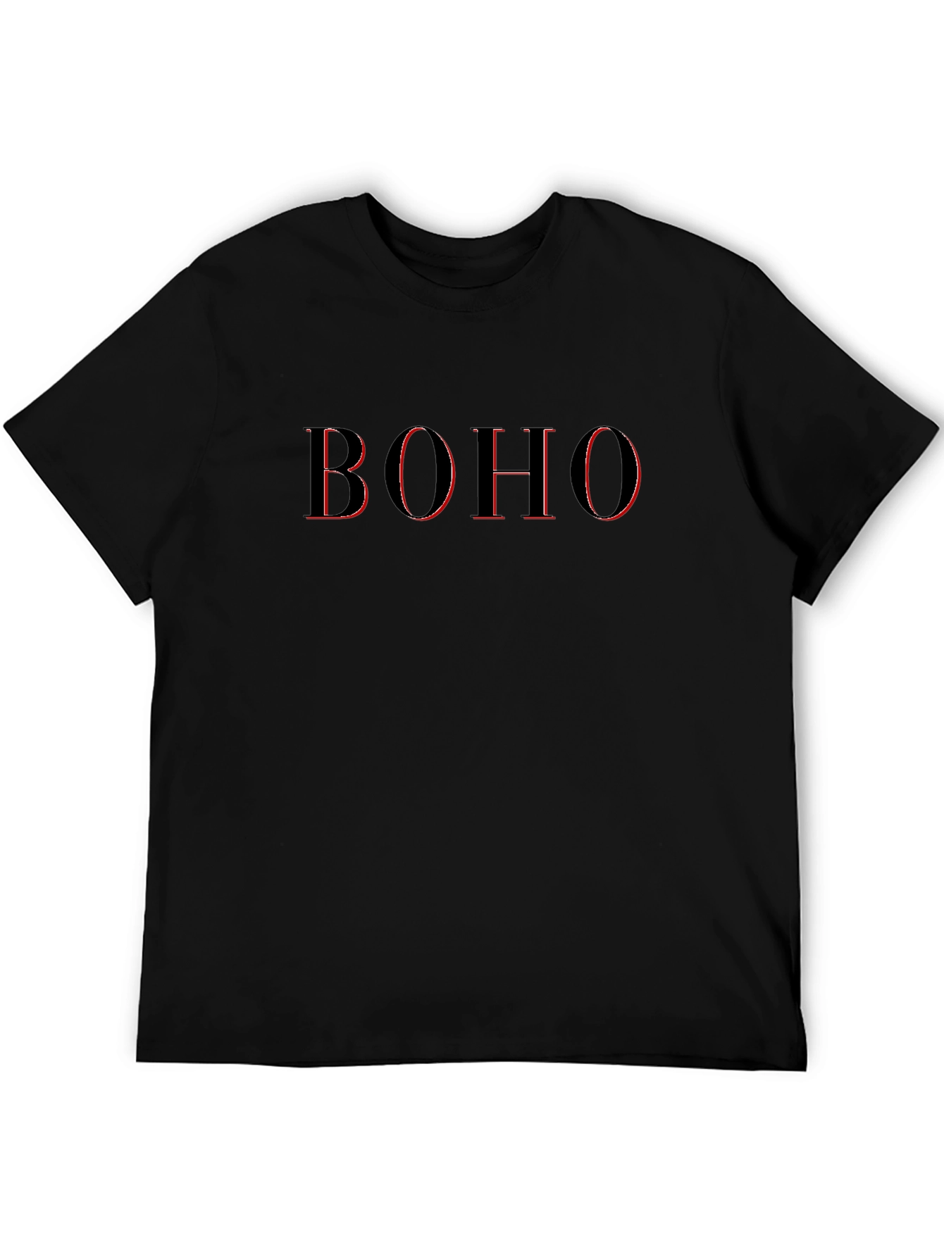 Black Boho Graphic T-Shirt