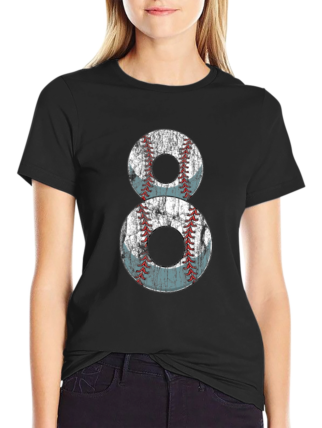 Baseball Number 8 Graphic Tee