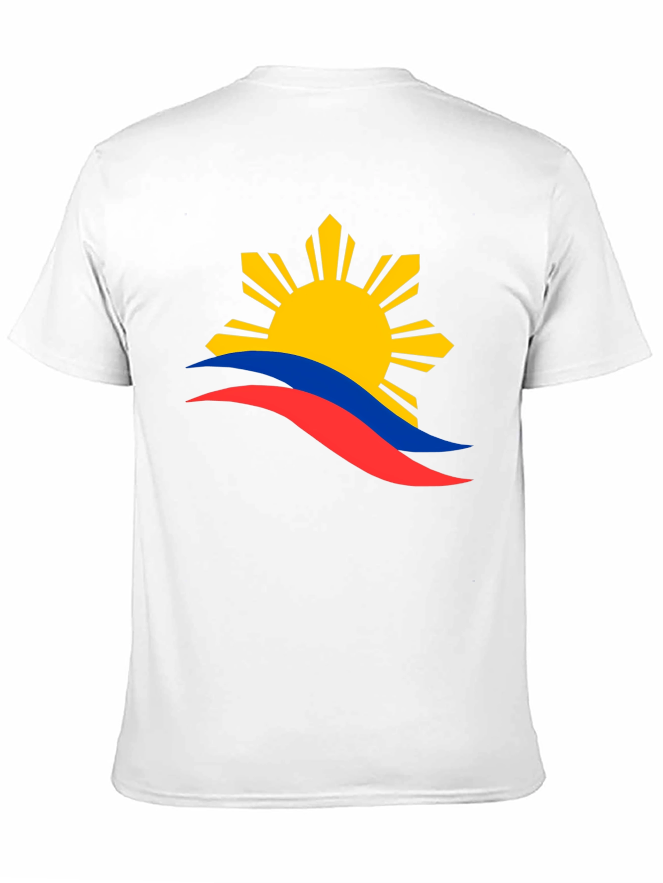 Philippines Flag Sun T-Shirt - Black